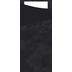 Duni Sacchetto Serviettentasche Uni schwarz , 8,5 x 19 cm, Tissue Serviette 2lagig wei, 100 Stck