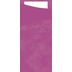 Duni Sacchetto Serviettentasche Uni fuchsia, 8,5 x 19 cm, Tissue Serviette 2lagig wei, 100 Stck