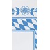 Duni Mitteldecken aus Dunicel Motiv Bayer. Raute, 84 x 84 cm, 20 Stck