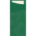 Duni Sacchetto Serviettentasche Uni dunkelgrn, 8,5 x 19 cm, Tissue Serviette 2lagig cream, 100 Stck