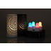 Duni 4er LED-Set warmweiß & multicolour, wiederaufladbar