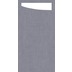 Duni Sacchetto Serviettentasche Granite Grey, 11,5 x 23 cm, 60 Stck