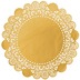 Duni Torten-Spitzen rund gold,  36 cm, 100 Stck
