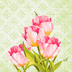 Duni Zelltuchservietten Love Tulips 33 x 33 cm 50 Stck