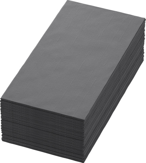 Duni Bio-Dunisoft-Servietten granite grey 40 x 40 cm 1/8 Buchfalz 60 Stck