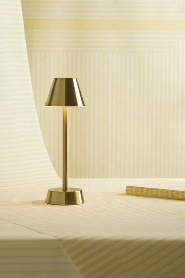 Duni 2er LED-Lampen Set Zelda inkl. gratis Ladestation, brass -