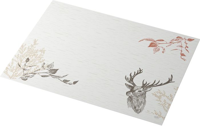 Duni Tischsets Bio-Dunicel 30 x 40 cm, Motiv Wood & Deer 100 Stck -