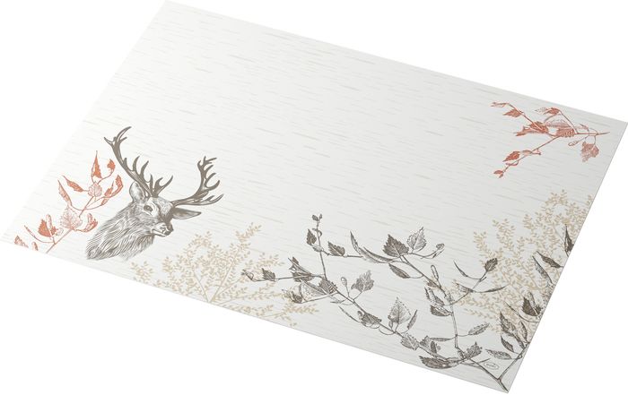 Duni Tischsets Papier 30 x 40 cm, 60 gr, Motiv Wood & Nature 250 Stck -