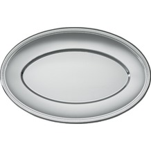 Duni Buffet Platten oval silber 45 cm , 2 Stück