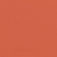 Duni Servietten 3lagig Tissue Uni mandarin, 33 x 33 cm, 20 Stück