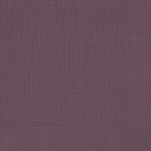 Duni Dinner-Servietten 4lagig Tissue geprägt Uni plum, 40 x 40 cm, 50 Stück