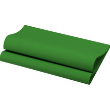 Duni Bio-Dunisoft-Servietten leaf green 40 x 40 cm 1/ 4 Falz 60 Stück