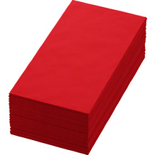 Duni Bio-Dunisoft-Servietten rot 40 x 40 cm 1/ 8 Buchfalz 60 Stück