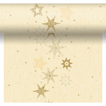 Duni Tischläufer 3 in 1 Dunicel® Star Stories Cream 0,4 x 4,80 m 1 Stück