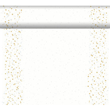 Duni Dunicel-Tischläufer Tête-à-Tête Golden Stardust white 24 m x 0,4 m (20 Abschnitte) 1 Stück