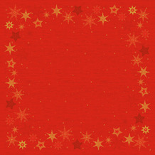 Duni Dunisilk-Mitteldecken 84 x 84 cm Star Stories Red