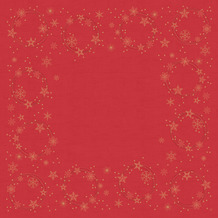 Duni Dunisilk-Mitteldecken Star Shine red 84 x 84 cm 20 Stück