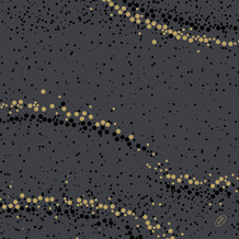 Duni Dunisoft-Servietten Golden Stardust black 40 x 40 cm 1/ 4 Falz 60 Stück