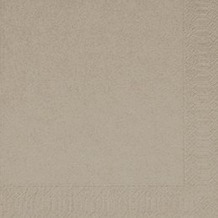 Duni Servietten 3lagig aus Zelltuch Uni greige, 33 x 33 cm, 1/ 4 Falz, 250 Stück