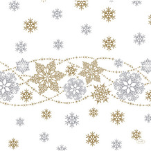 Duni Servietten Dunisoft® Snow Glitter White 40 x 40 cm 12er