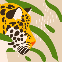 Duni Servietten Tissue Amur leopard 33 x 33 cm 20 Stück