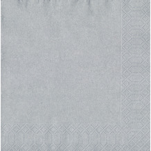 Duni Servietten Tissue silber 40 x 40 cm 20 Stück