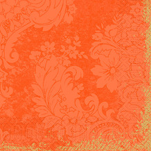 Duni Zelltuchservietten Royal Sun Orange 33 x 33 cm 3-lagig 1/ 4 Falz 250 Stück
