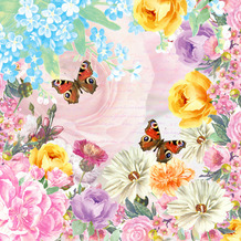Paper+Design Servietten Tissue Butterfly Charm 24 x 24 cm 20er