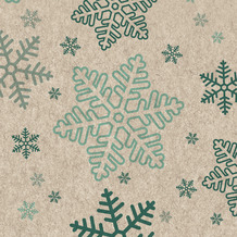 Paper+Design Servietten Recycling-Tissue Snowflakes 24 x 24 cm 25er