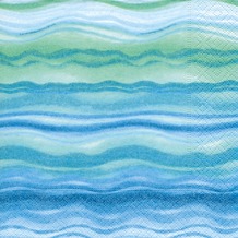Paper+Design Servietten Tissue Blue waves 25 x 25 cm 20er