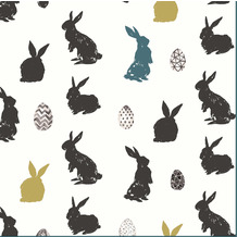 Paper+Design Servietten Tissue Bunny craze 33 x 33 cm 20 Stück