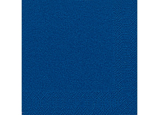 Duni Cocktail-Servietten 3lagig Tissue Uni dunkelblau, 24 x 24 cm, 20 Stück