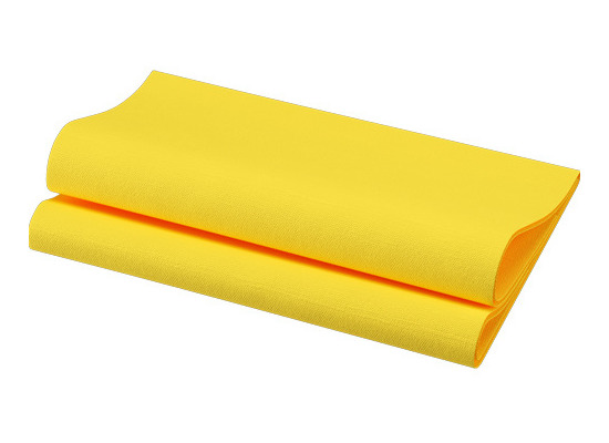 Duni Bio-Dunisoft-Servietten gelb 40 x 40 cm 1/4 Falz 60 Stück