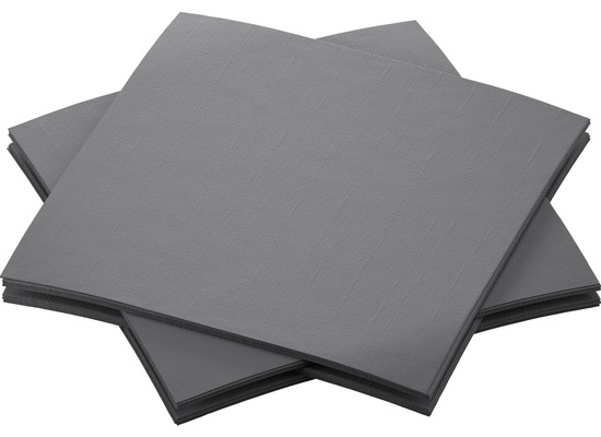 Duni Bio-Dunisoft-Servietten granite grey 20 x 20 cm 180 Stück