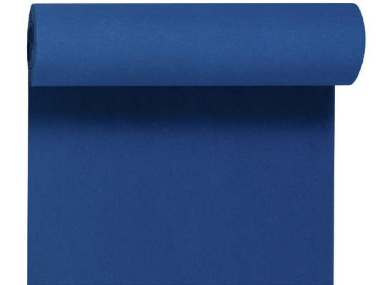 Duni Dunicel-Tischläufer Tête-à-Tête dunkelblau, 40cm breit, perforiert 1 Stück