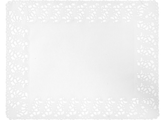 Duni Tortenspitzen Rechteckig weiß 35 x 45 cm 250 Stück
