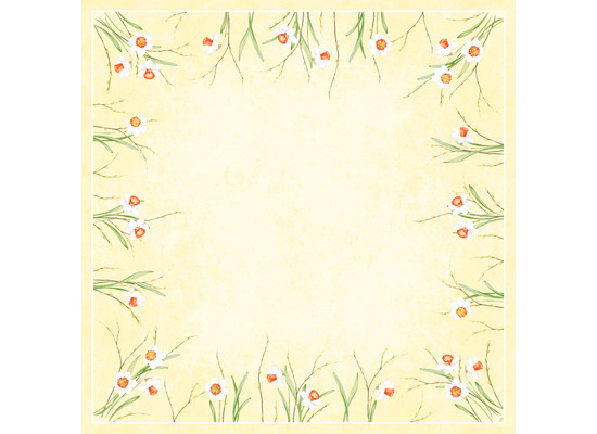 Duni Dunicel-Mitteldecken Daffodil Joy 84 x 84 cm 20 Stück