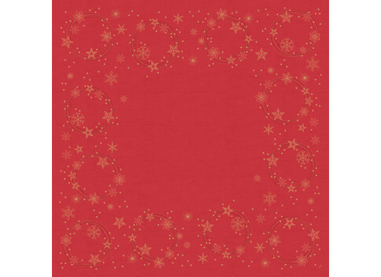 Duni Dunicel-Mitteldecken Star Shine red 84 x 84 cm 100 Stück