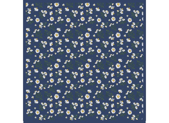 Duni Dunicel® Mitteldecken Pretty Daisy Blue 84 x 84 cm 1 Stück