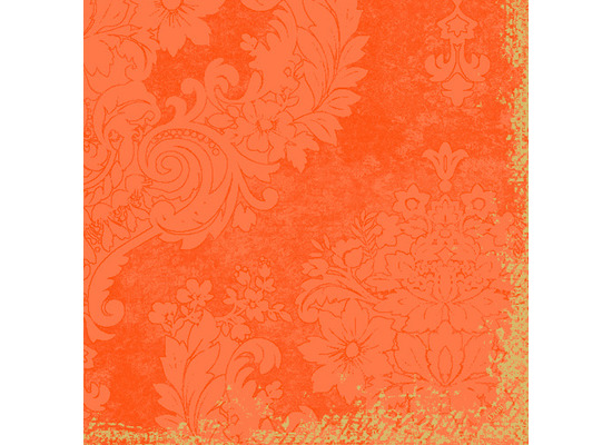 Duni Klassikservietten Royal Sun Orange 40 x 40 cm 4-lagig, geprägt 1/4 Falz 50 Stück