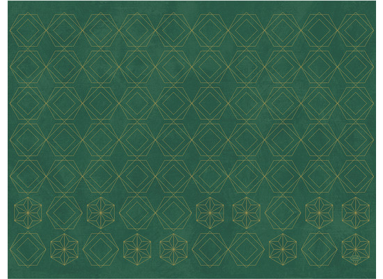 Duni Papier-Tischsets Gilded Star Green 30 x 40 cm 250 Stück