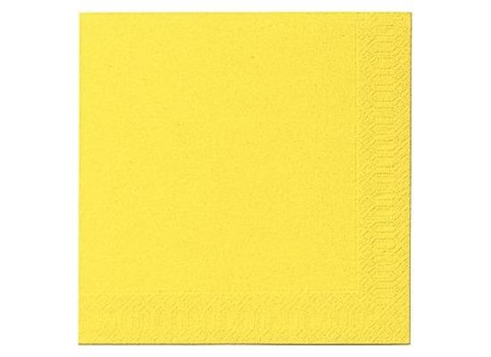 Duni Servietten Tissue gelb 40 x 40 cm 50 Stück