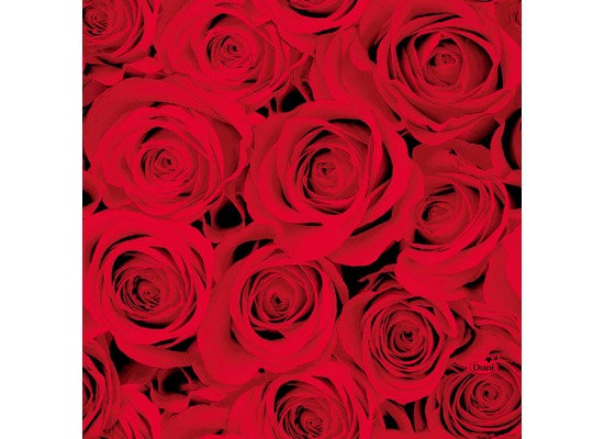 Duni Tissue Servietten Red Roses 33 x 33 cm 20 Stück