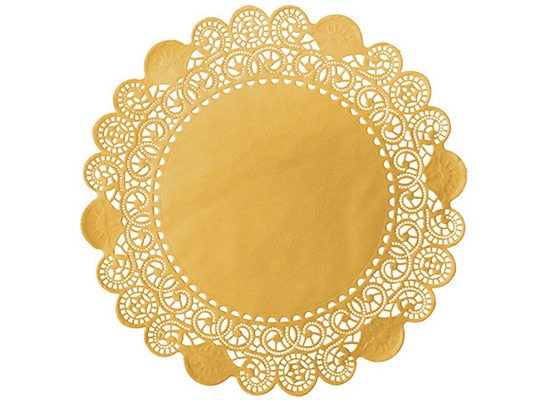 Duni Torten-Spitzen rund gold, ø 36 cm, 100 Stück