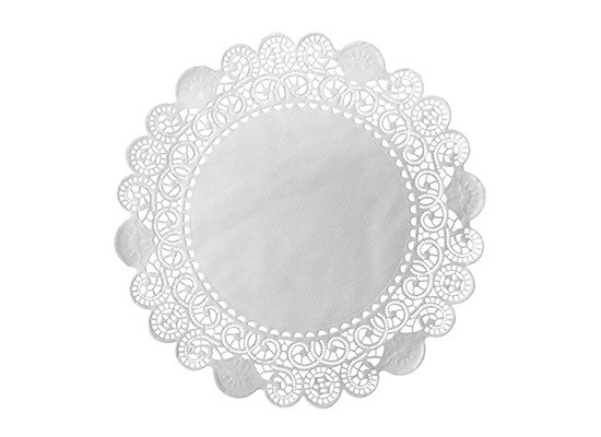 Duni Torten-Spitzen rund weiß, ø 19 cm, 250 Stück