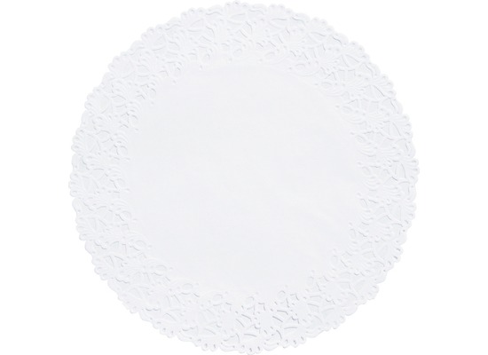Duni Torten-Spitzen rund weiß, ø 25 cm, 250 Stück