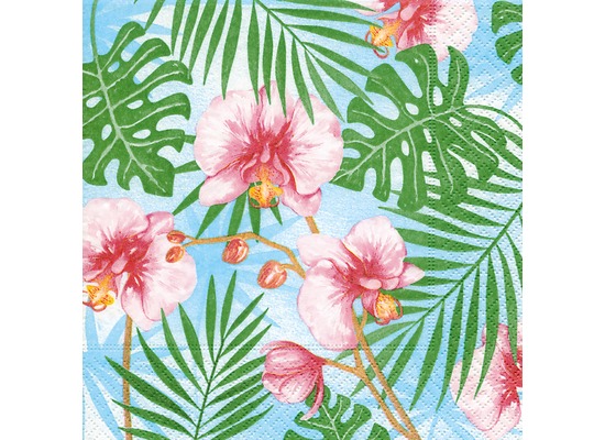 Paper+Design Servietten Tissue Tropical plants 33 x 33 cm 20er