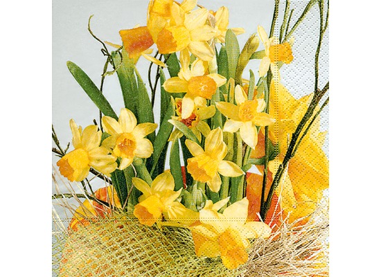 Paper+Design Tissue Servietten Daffodil Blossoms 33 x 33 cm 20 Stück
