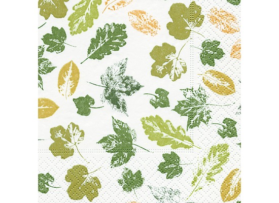 Paper+Design Tissue Servietten Stamped leaves 25 x 25 cm 20 Stück
